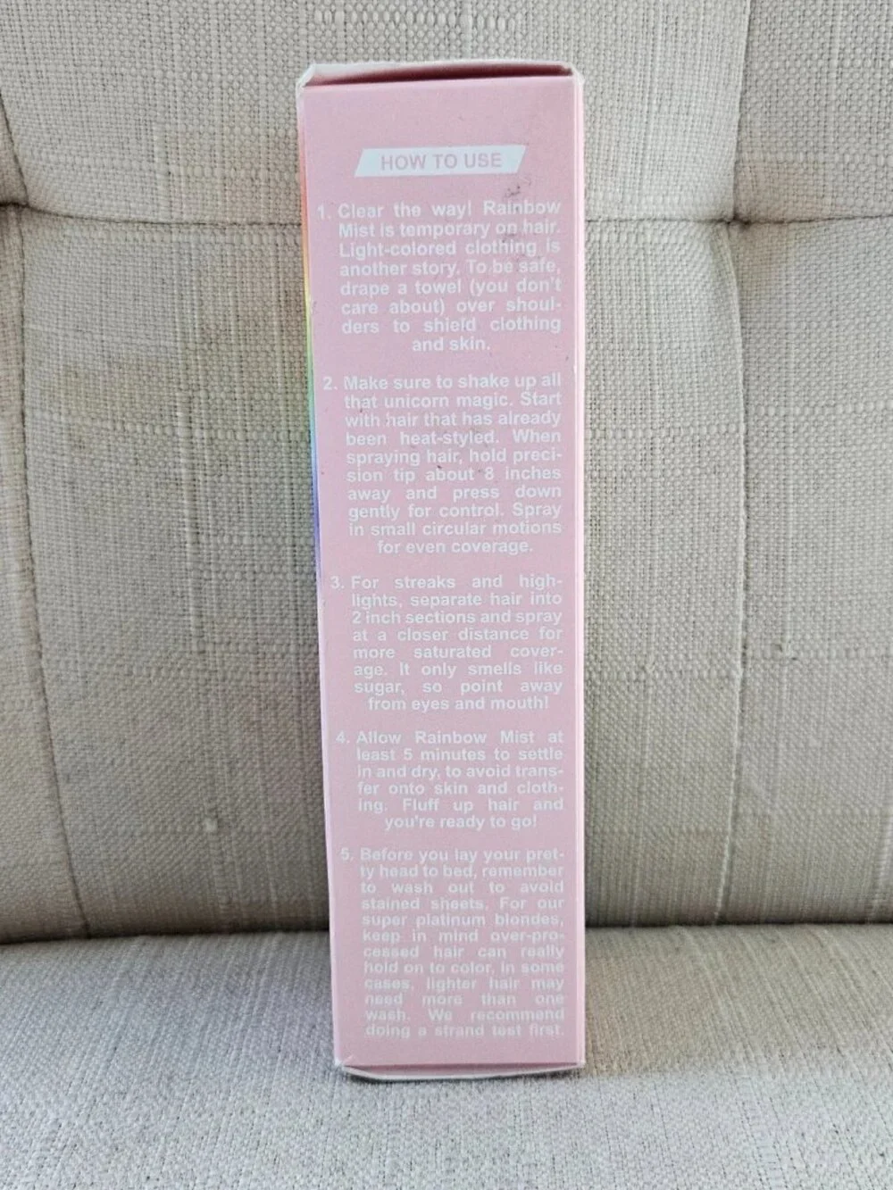 Lime Crime Unicorn Hair Rainbow Mist Temporary Color Spray Stormy 2.5 fl oz New